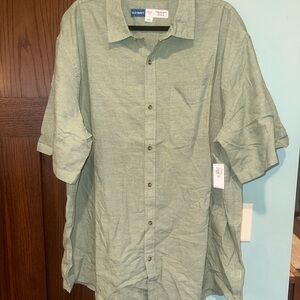 Old Navy Men's Casual Light Green Button Down Shirt